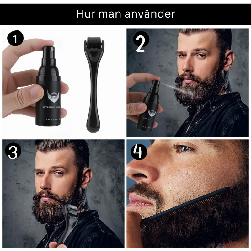 BeardBoost™ | för snabbare hårväxt